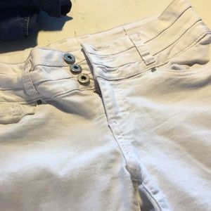 White skinny high waist